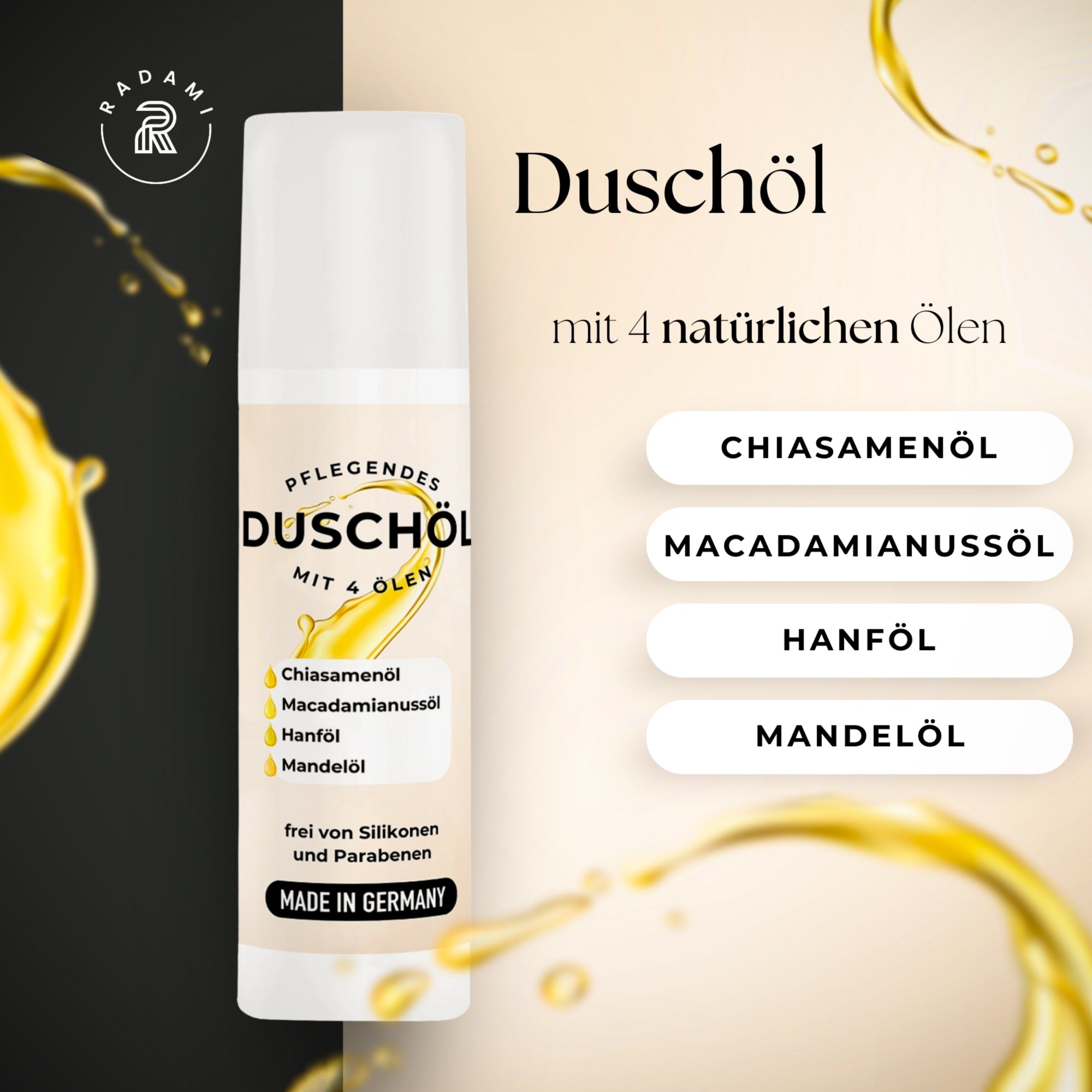 Geschenk Set Bodybutter und Duschöl Geschenkbox Duschgel je 150ml - Mimaro