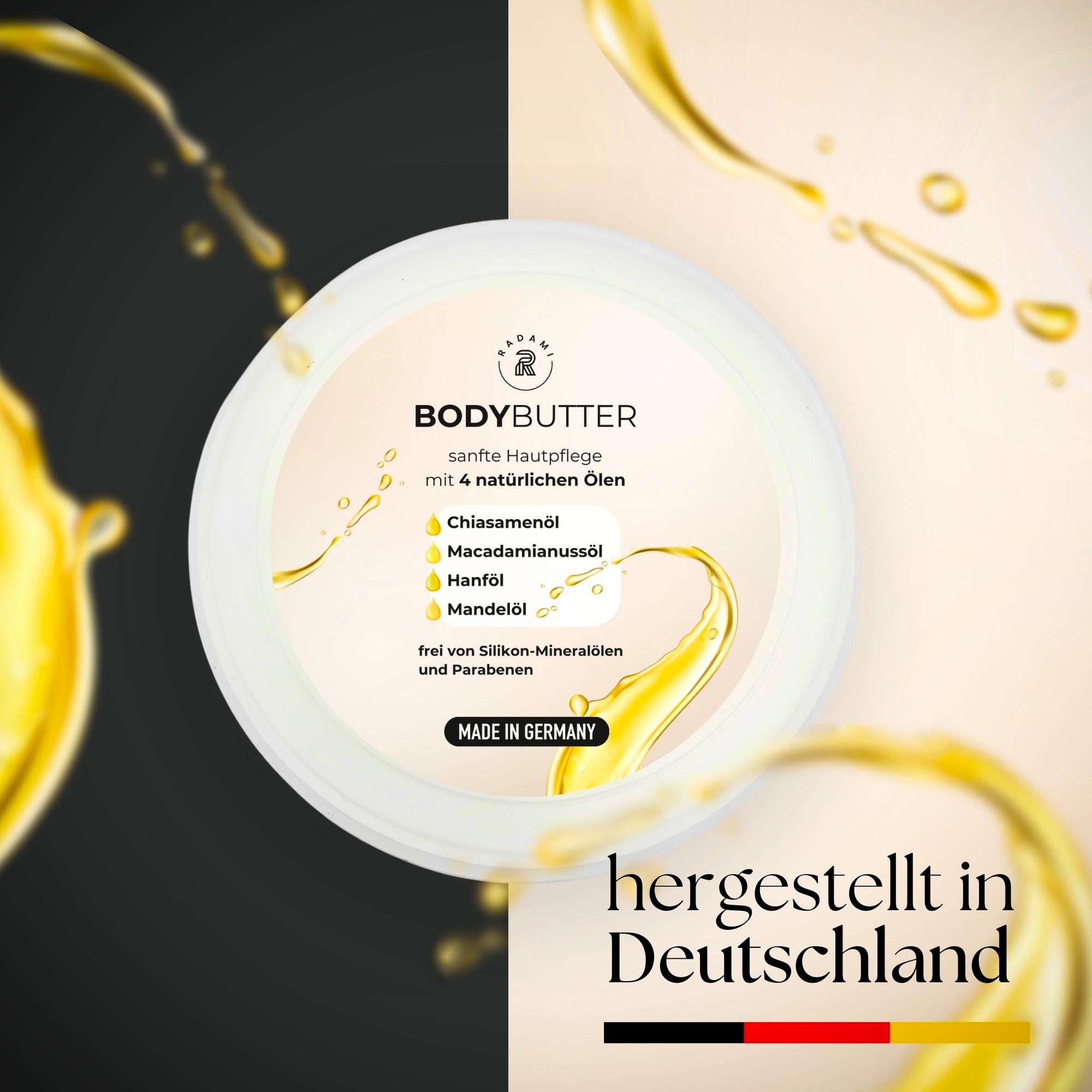 Geschenk Set Bodybutter und Duschöl Geschenkbox Duschgel je 150ml - Mimaro