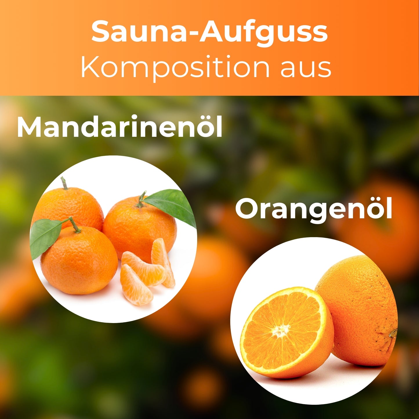 Saunaduft Saunaaufguss Sauna Duft Konzentrat Mandarine Orange 1L