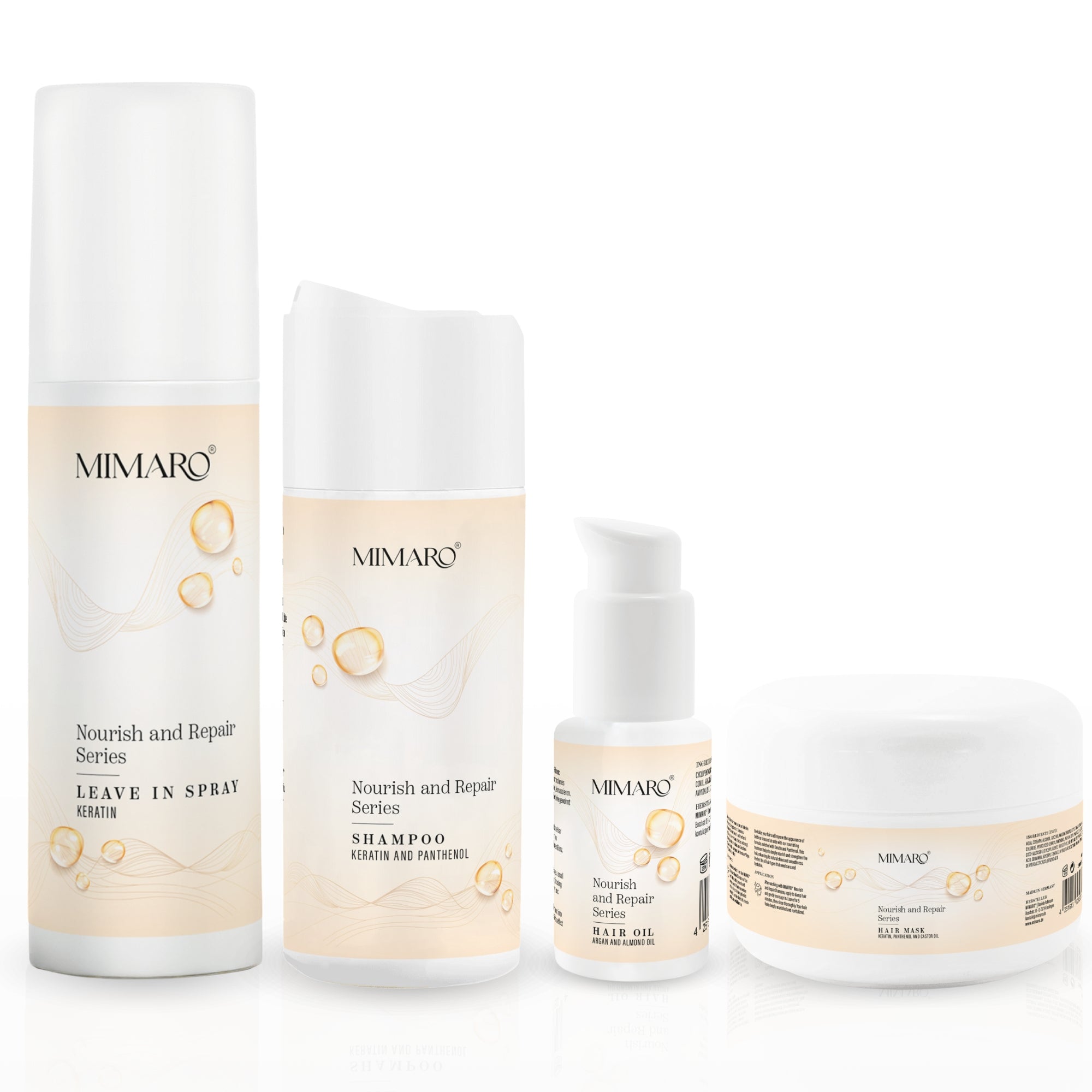 Mimaro® Nourish & Repair Haarpflege Set – Für Seidig Glänzendes und Gesund aussehendes Haar