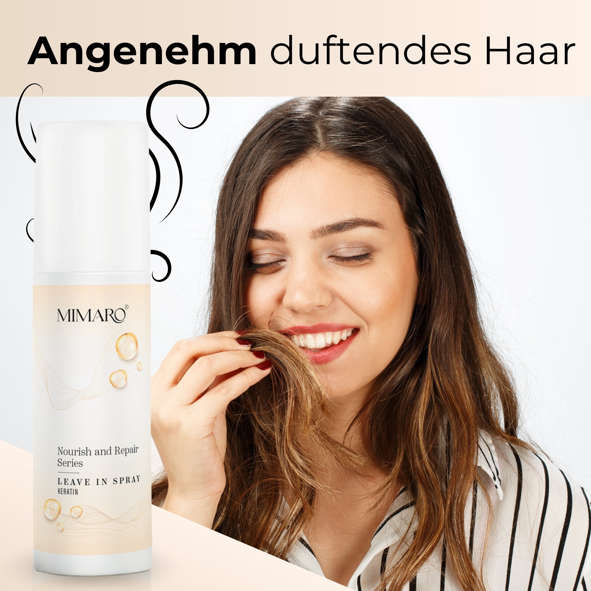 Mimaro® Nourish & Repair LEAVE IN Spray – Haarpflege Glanz & strukturierte Spitzen silikonfrei – 130 ml - Mimaro