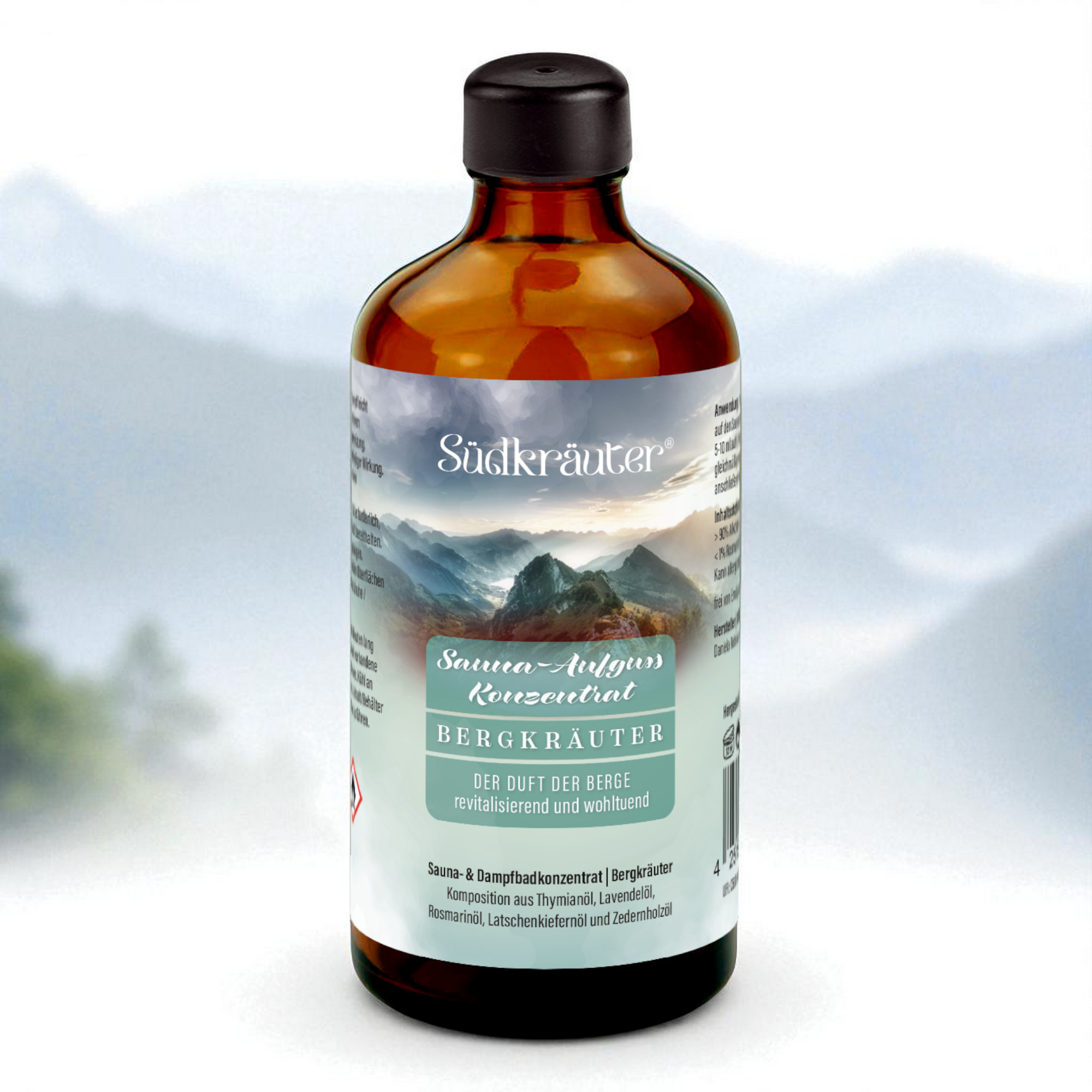Saunaaufguss Sauna Duft Aufguss Konzentrat Bergkräuter 100ml