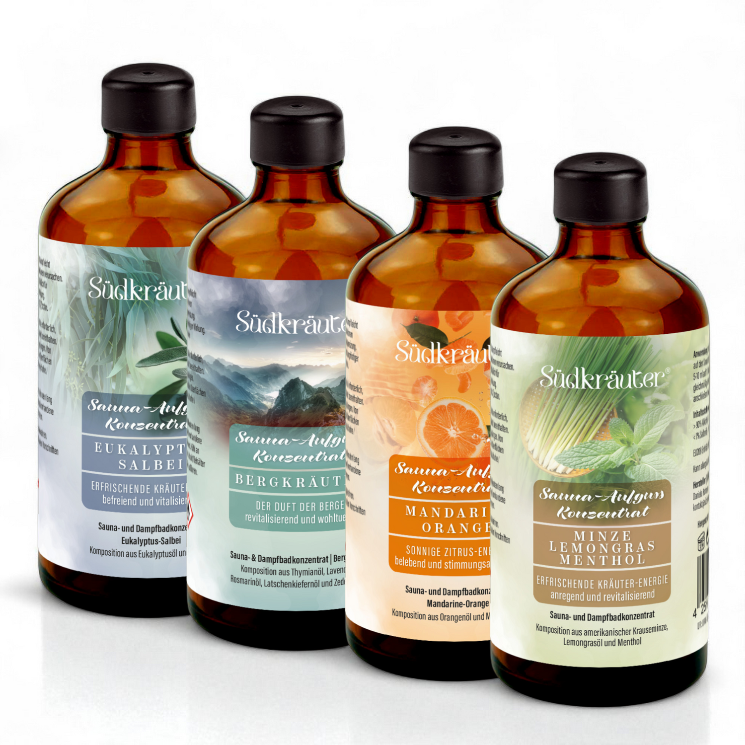 Geschenk Saunaduft Saunaaufguss Sauna Duft Aufguss Konzentrat 4x100ml