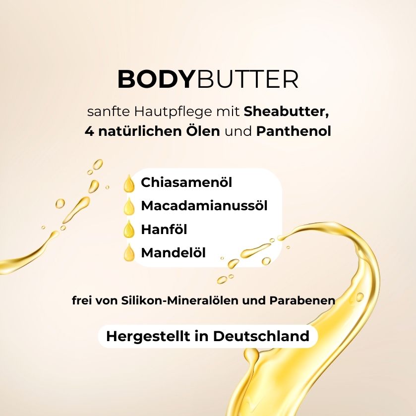 Duschöl Bodybutter Pflege SET Duschbad je150ml - Mimaro
