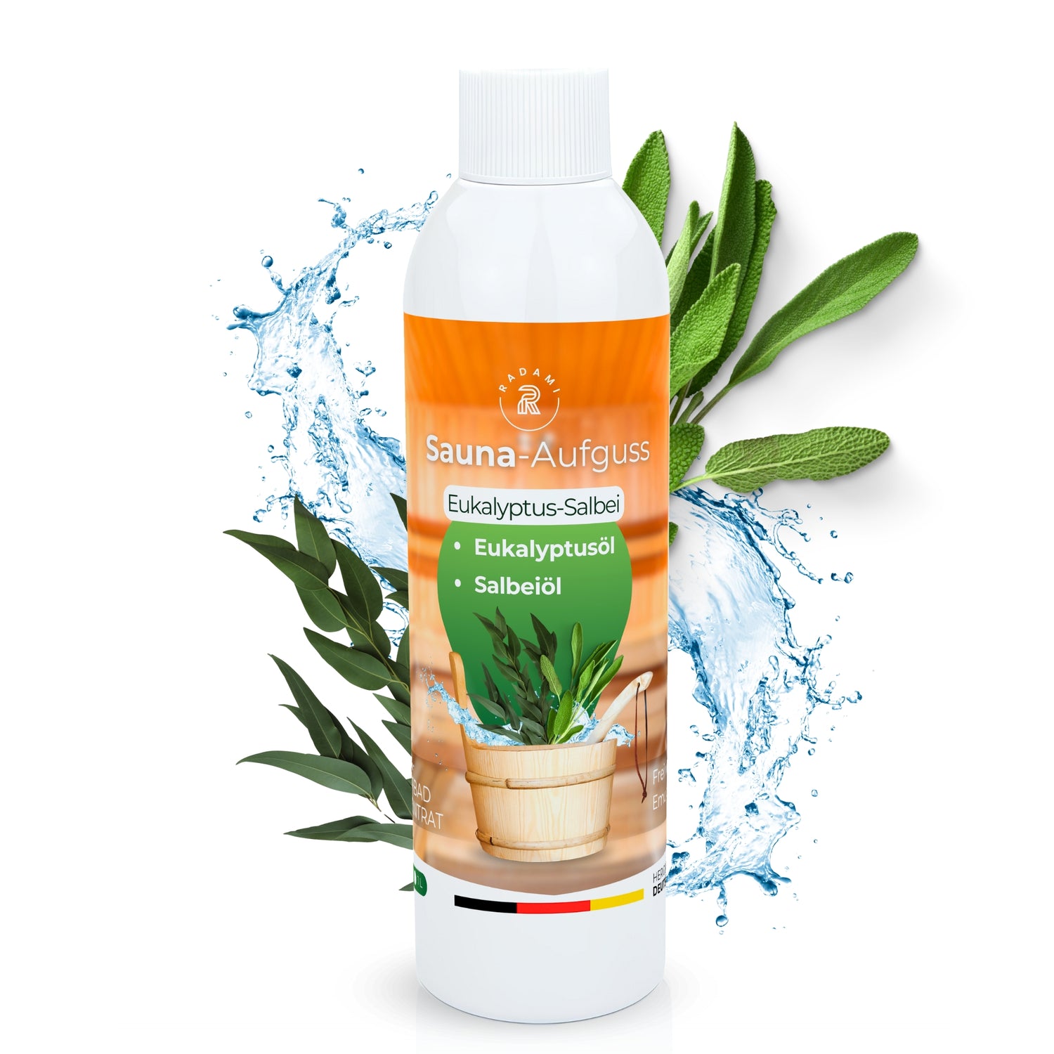 Saunaduft Saunaaufguss Sauna Duft Aufguss Konzentrat Eukalyptus Salbei 250ml