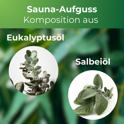 Saunaduft Saunaaufguss Sauna Duft Aufguss Konzentrat Eukalyptus Salbei 1L