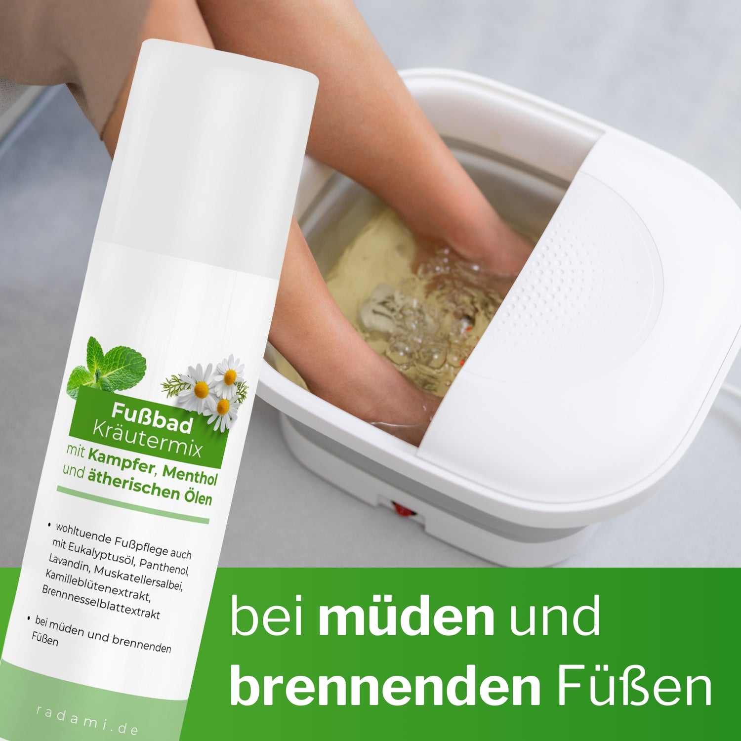 Fußbad Badezusatz für Fußbäder Kräutermix 150ml - Mimaro
