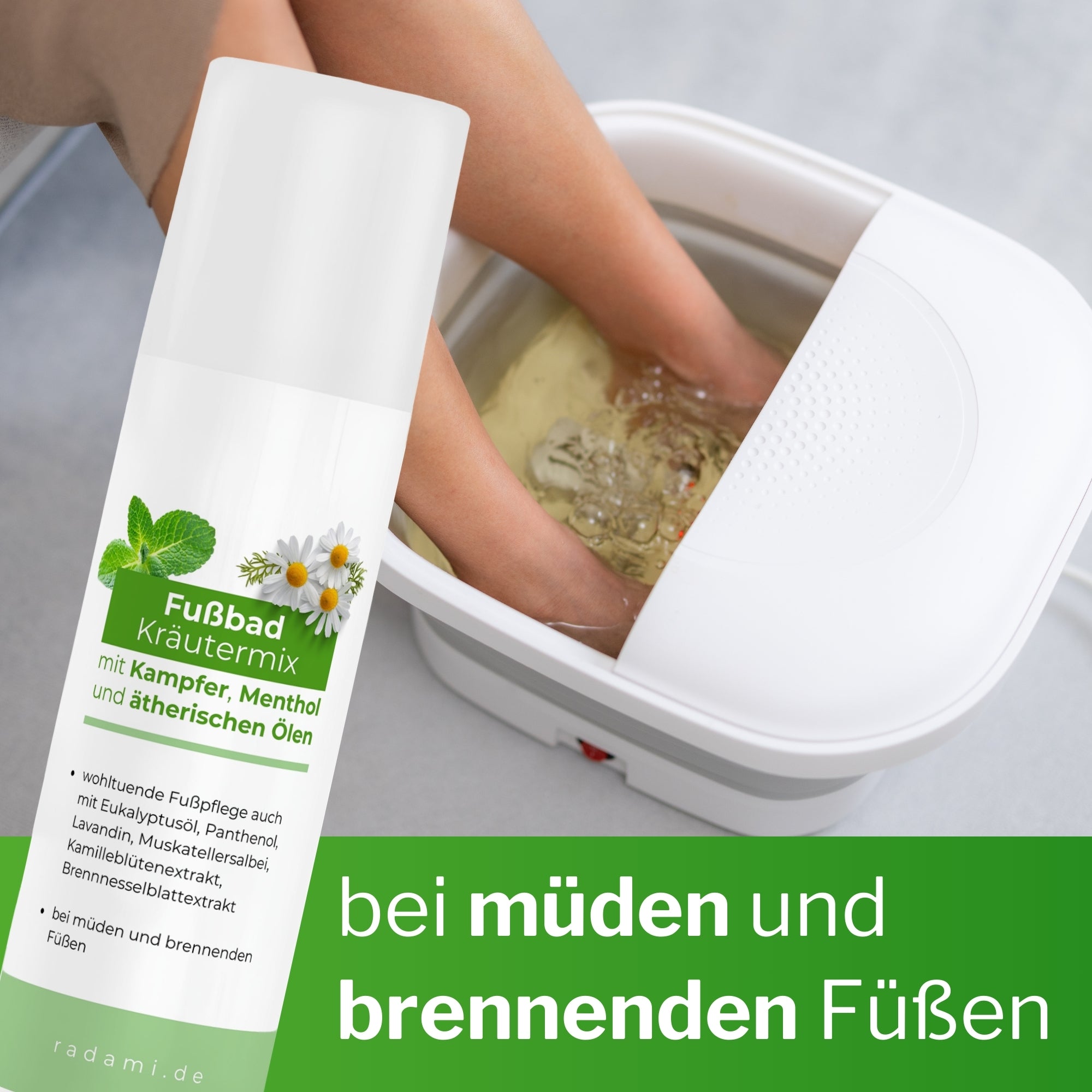 Fußbad Badezusatz für Fußbäder Kräutermix 150ml - Mimaro