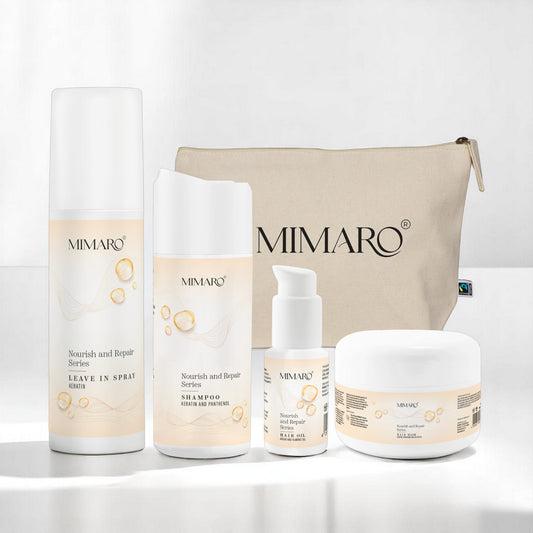 Mimaro® Nourish & Repair Haarpflege Set – Für Seidig Glänzendes und Gesund aussehendes Haar