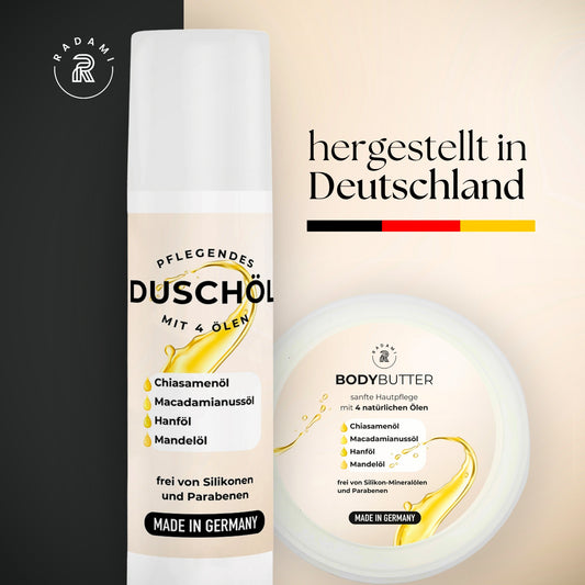 Duschöl Bodybutter Pflege SET Duschbad je150ml