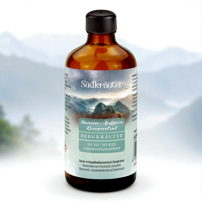 Saunaaufguss Sauna Duft Aufguss Konzentrat Bergkräuter 100ml