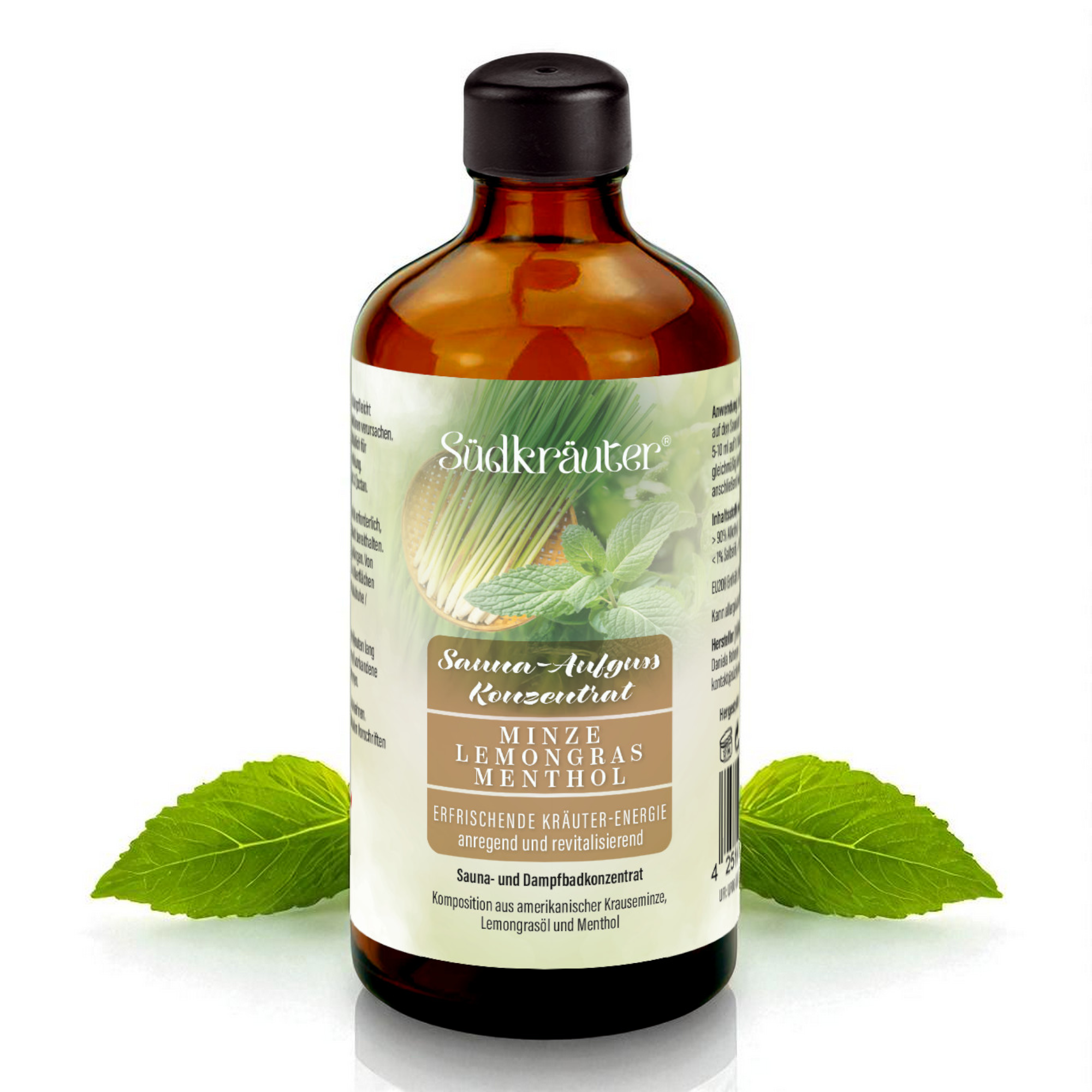 Saunaaufguss Sauna Aufguss Konzentrat Minze Lemongras Menthol 100ml