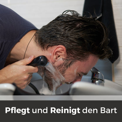 Bartpflege Geschenkbox – Bartshampoo, Bartcreme &amp; Bartöl Orange