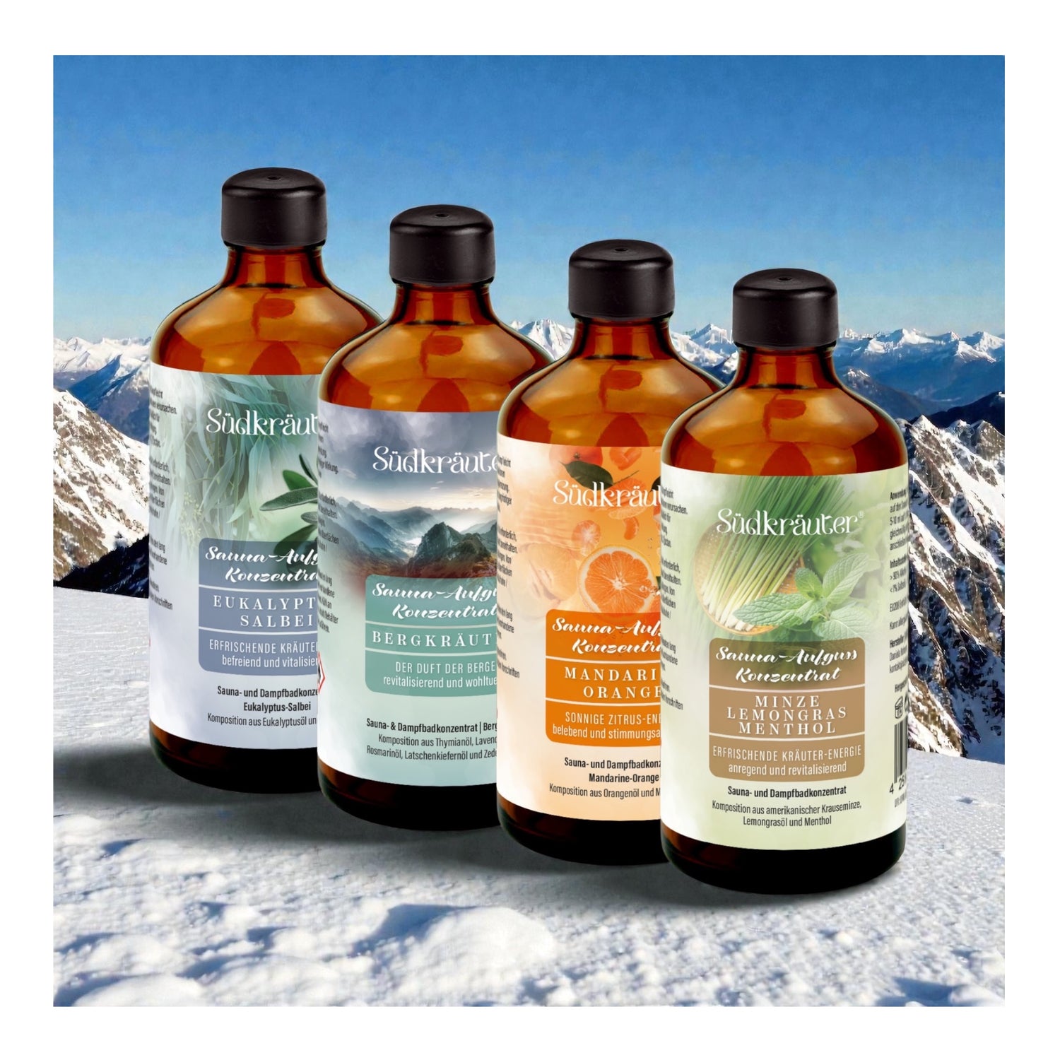 Geschenk Saunaduft Saunaaufguss Sauna Duft Aufguss Konzentrat 4x100ml