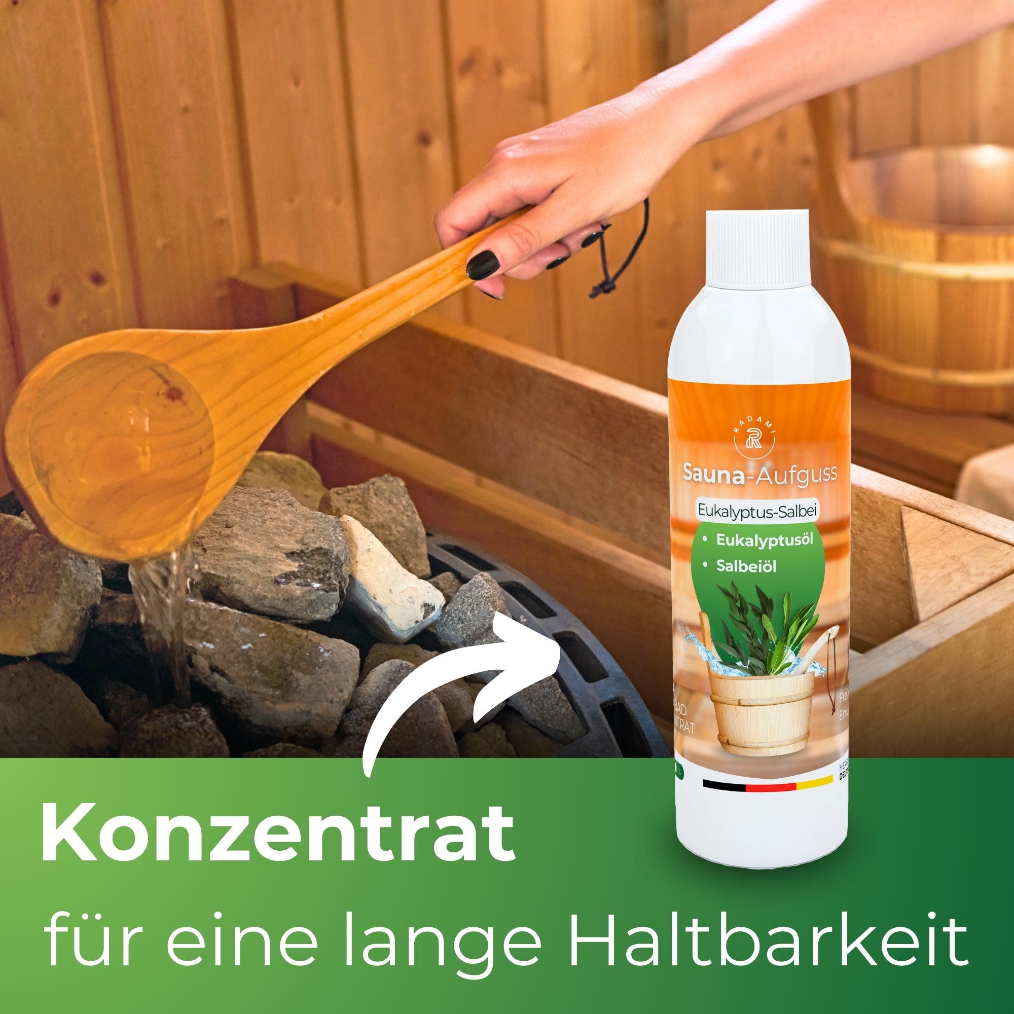 Saunaduft Saunaaufguss Sauna Duft Aufguss Konzentrat Eukalyptus Salbei 250ml