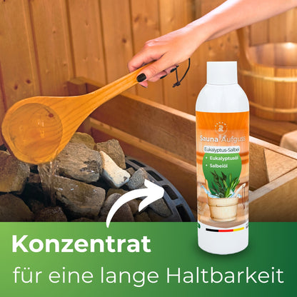 Saunaduft Saunaaufguss Sauna Duft Aufguss Konzentrat Eukalyptus Salbei 250ml