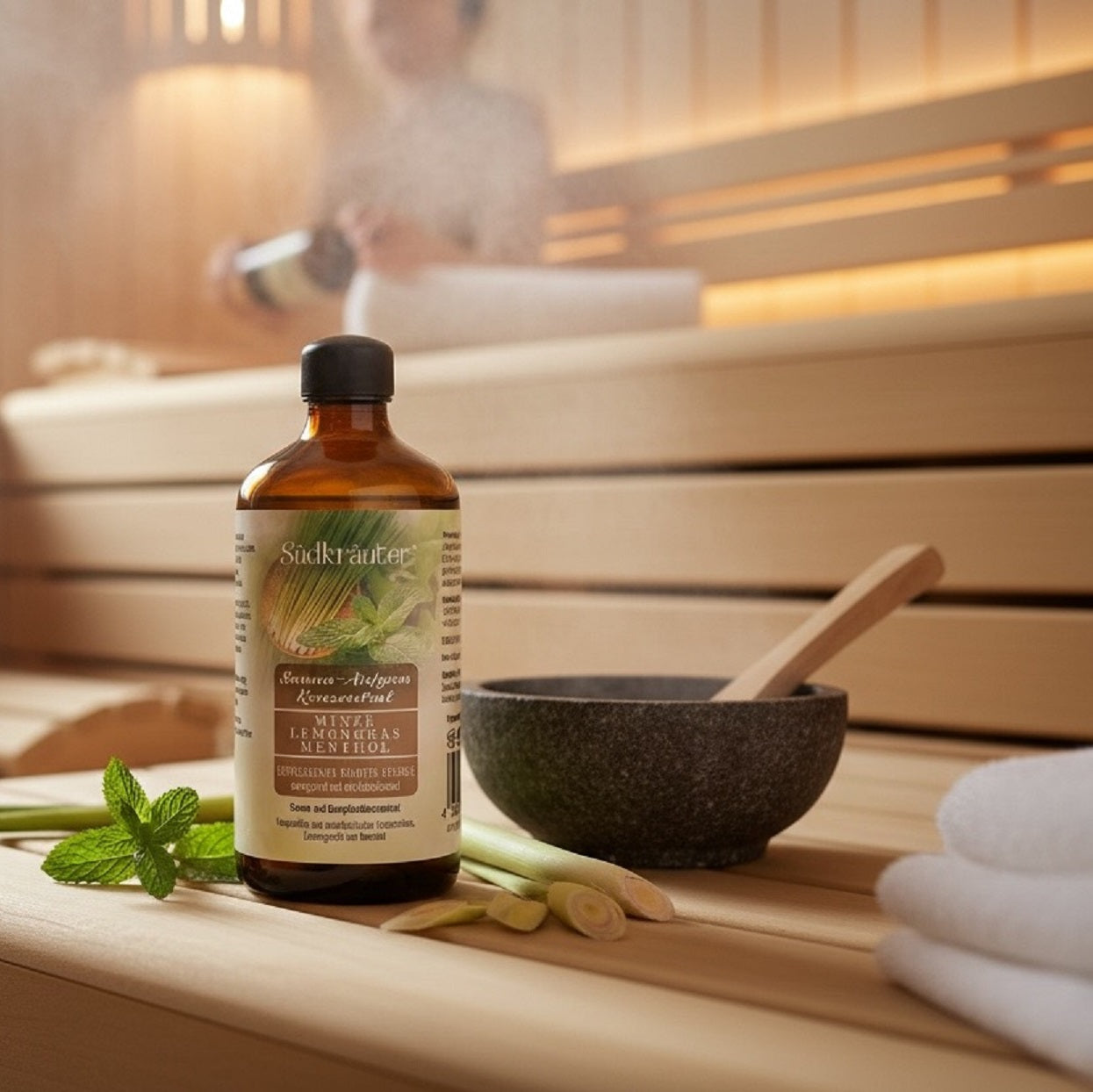 Saunaaufguss Sauna Aufguss Konzentrat Minze Lemongras Menthol 100ml