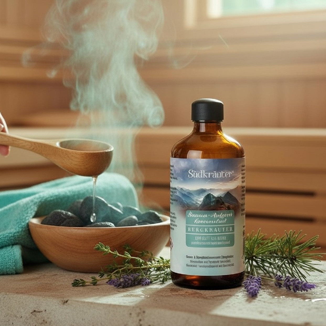 Saunaaufguss Sauna Duft Aufguss Konzentrat Bergkräuter 100ml