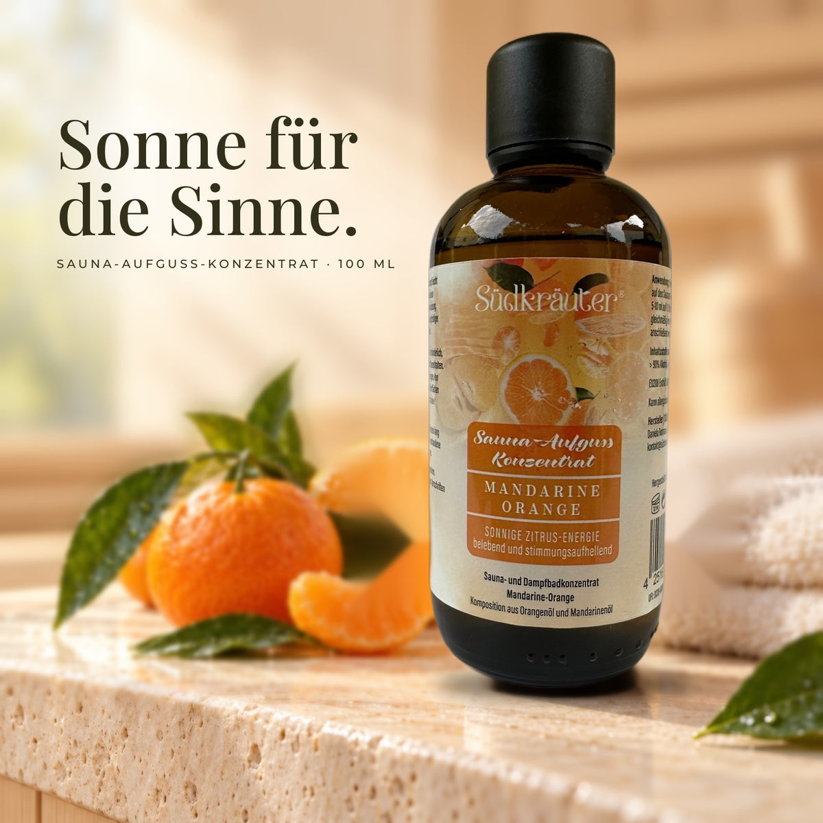 Saunaaufguss Set Minze-Lemongras, Mandarine-Orange &amp; Eukalyptus-Salbei | 3 x 100 ml